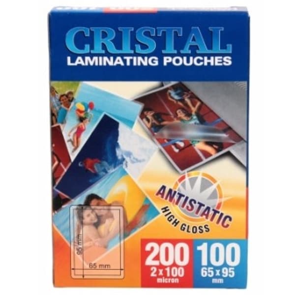 Laminointifolio 65x95mm/100u Kiiltävä