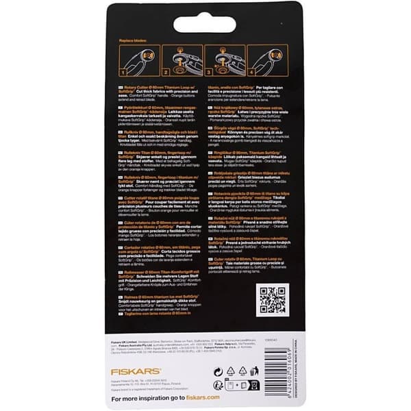 Fiskars Rullkniv - 60 mm