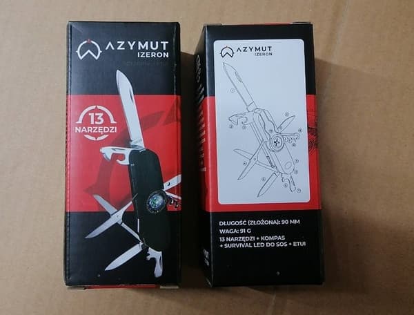 AZIMUTH Izeron fickkniv, 13 verktyg + hölster