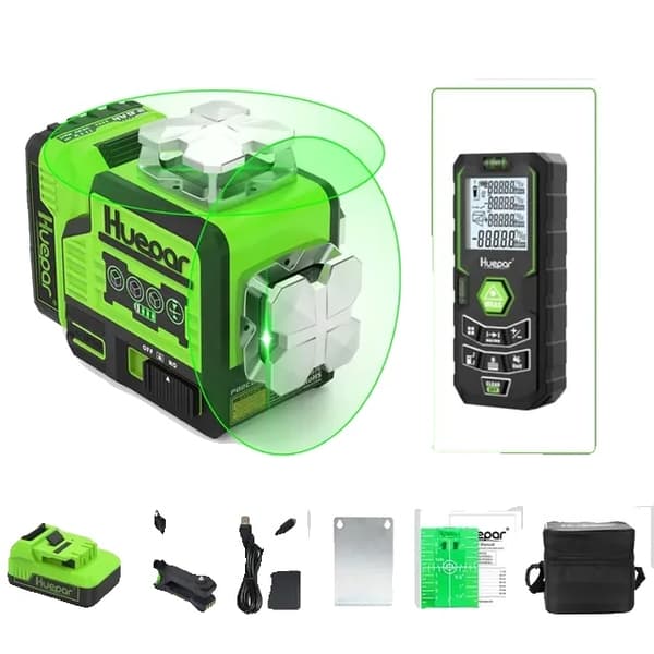 Laser Niveau, Grøn Stråle, Bluetooth, SET-1
