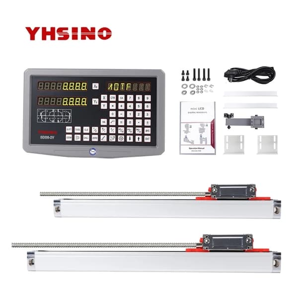 CNC-sorvausjyrsin digitaalinen mittausjärjestelmä, Sino Dro SDS6-2V/3V -pakkaus, lineaarinen asteikko 5U 5V TTL., 3-akselinen dro