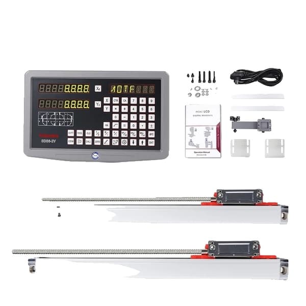 CNC-sorvausjyrsin digitaalinen mittausjärjestelmä, Sino Dro SDS6-2V/3V -pakkaus, lineaarinen asteikko 5U 5V TTL., 3-akselinen dro