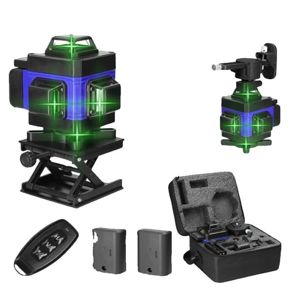 Laser-taso, 4D-teknologia, kaukosäätötoiminnot, SET3 -EU PISTOKE