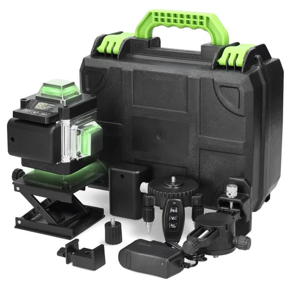 Laser-taso, 4D-teknologia, kaukosäätötoiminnot, SET3 -EU PISTOKE