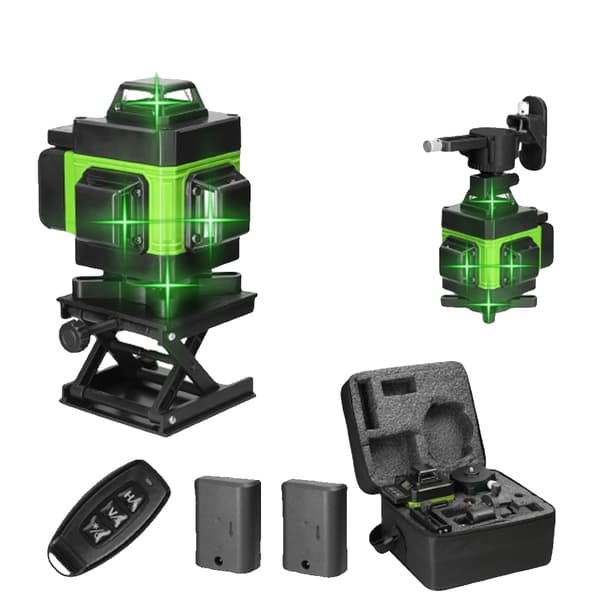 Laser-taso, 4D-teknologia, kaukosäätötoiminnot, SET3 -EU PISTOKE