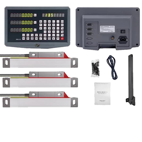 SNSNTDRO Digital Aflæsning, 3 Akse Support, 0,005mm Opløsning,DRO (3PCS NTS-S)