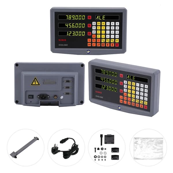 SINO LCD DRO Skærm, 2-4 Akse Support, Flersproget Brugergrænseflade,SDS3MS (3 Akser)