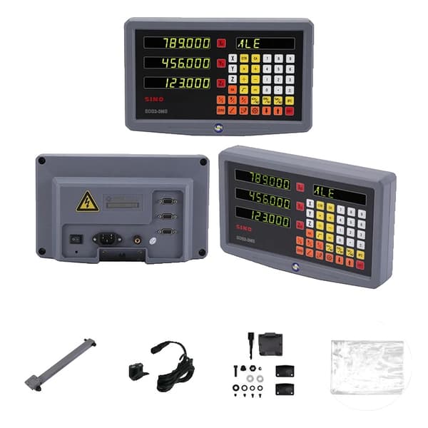 SINO LCD DRO Skærm, 2-4 Akse Support, Flersproget Brugergrænseflade,SDS3MS (3 Akser)