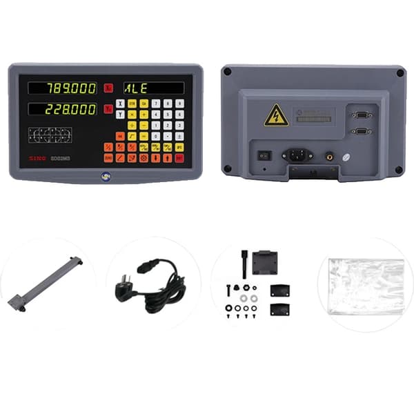 SINO LCD DRO Skærm, 2-4 Akse Support, Flersproget Brugergrænseflade,SDS2MS (2 akser)