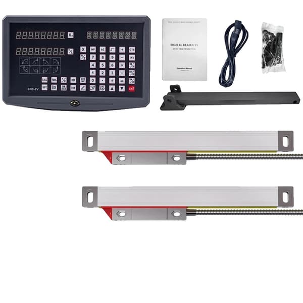 DRO 2-aksers digital læsning, NTS-S skala, NTS-M skala,DRO (2PCS NTS-S)