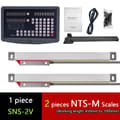 Miniatyrbillede 2 af 2: DRO 2-aksers digital læsning, NTS-S skala, NTS-M skala,DRO (2PCS NTS-M)