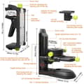 Miniatyrbillede 2 af 4: Laser Niveau Adapter, Magnetisk Drejelig Base, Justerbar Klemmeholder