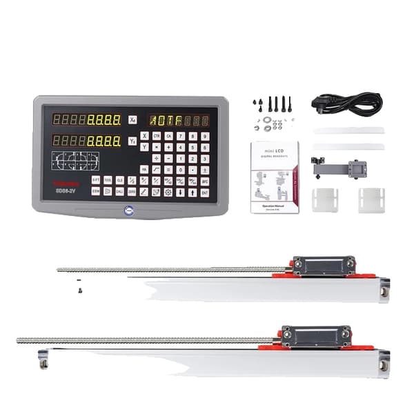 CNC-sorvausjyrsin digitaalinen mittausjärjestelmä, Sino Dro SDS6-2V/3V -pakkaus, lineaarinen asteikko 5U 5V TTL., 2-akselinen dro-sarja