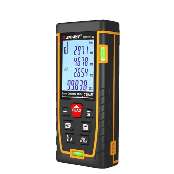 Laser-etäisyysmittari, kaksoiskupla, digitaalinen mittalaite, SW-TG100
