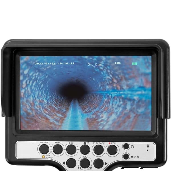 Endoskop diagnostisk inspektionskamera 12 LED TFT 7 tommer SD 60 m