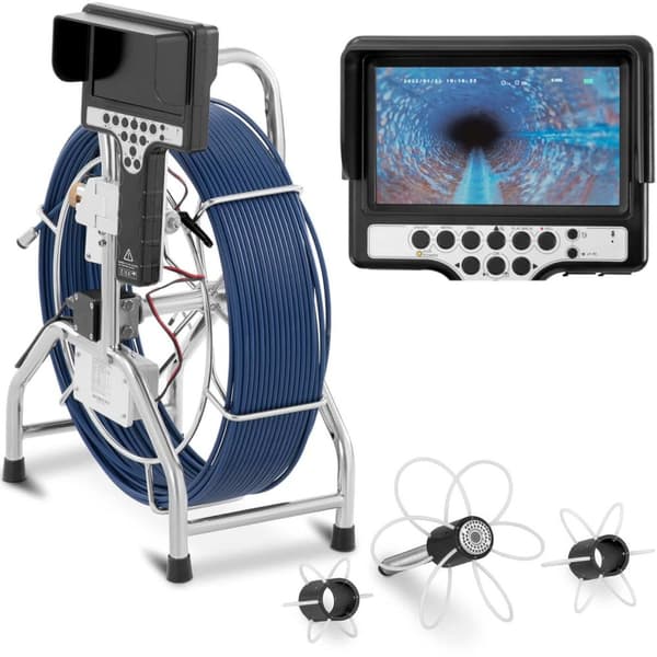 Endoskop diagnostisk inspektionskamera 12 LED TFT 7 tommer SD 60 m