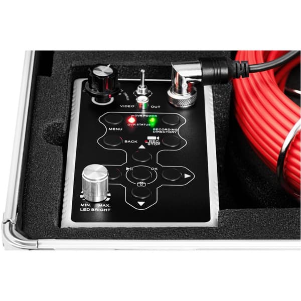 Endoskoopin diagnostinen tarkastuskamera kotelossa 12 LED TFT 7'' SD 20 m