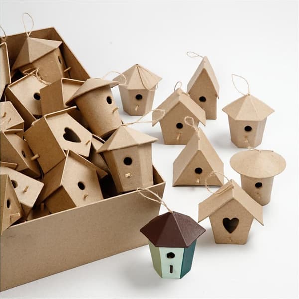 Minifågelhus - Höjd 7 cm - 60 st