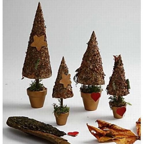 Strutar av Papier Maché- Höjd: 8-20 cm - 50 st