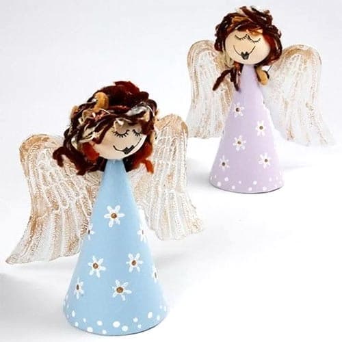 Strutar av Papier Maché- Höjd: 8-20 cm - 50 st
