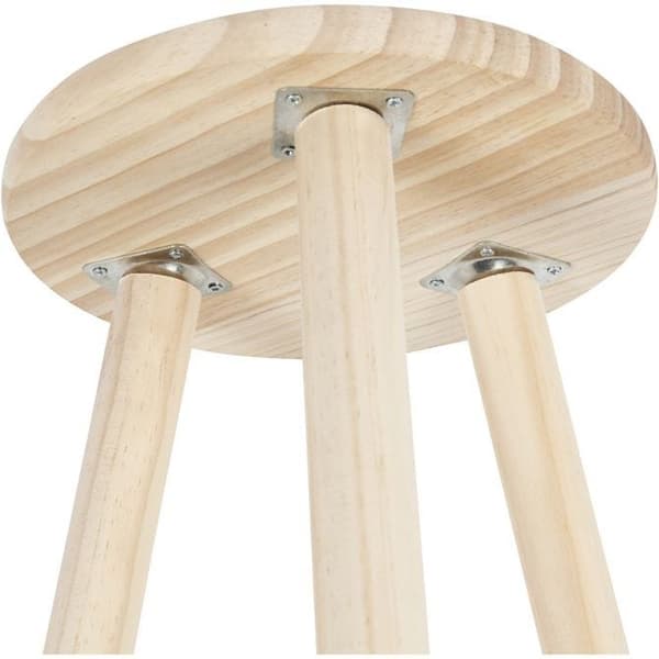 Träpall i Furu - Höjd: 50 cm - Dia. 26 cm