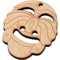 Miniatyrbild 3 av 4: Masker i MDF - 5,5-7 cm - 24 st