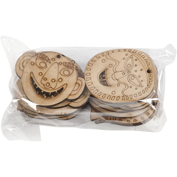 Masker i MDF - 5,5-7 cm - 24 st