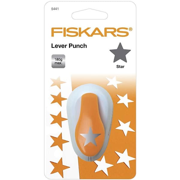 Fiskars Lever Punch, stjerne, dia. 25 mm, str. M, 1 stk.