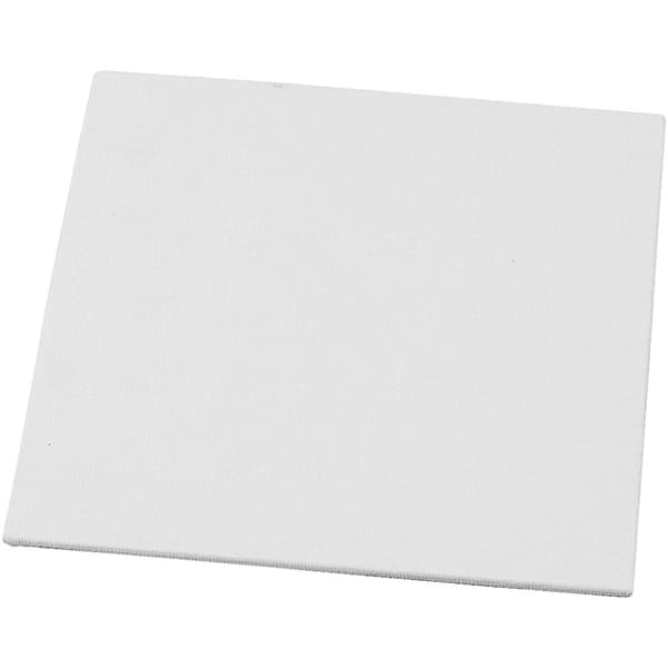 Maleplate, str. 15x15 cm, tykkelse 3 mm, 280 g, hvit, 1 stk.
