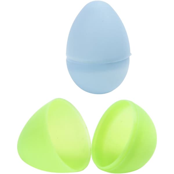 Æg, H: 6 cm, diam. 4 cm, pastelfarver, 12 stk./ 1 pk.
