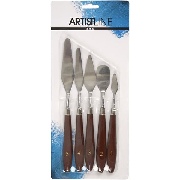 Malekniver, L: 17-23 cm, B: 1,5-2,5 cm, 5stk./ 1 pk.