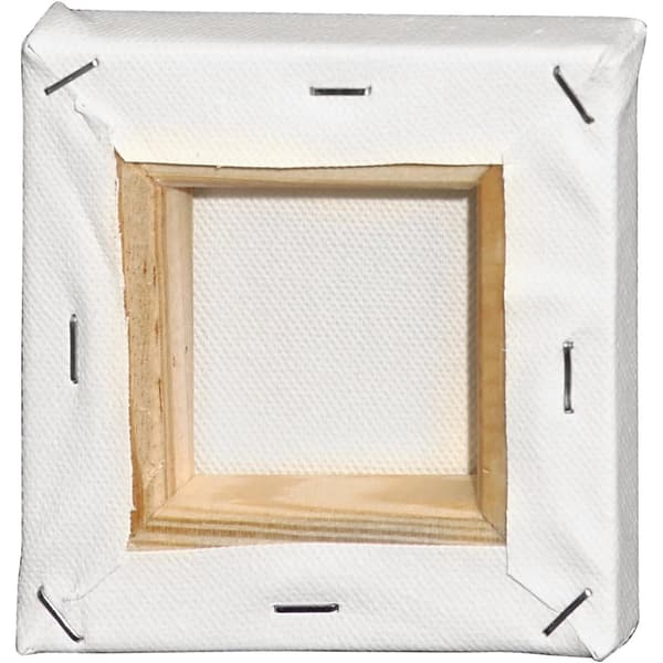 Målarduk i canvas 10x10x1,6 cm Oblekt 10 st