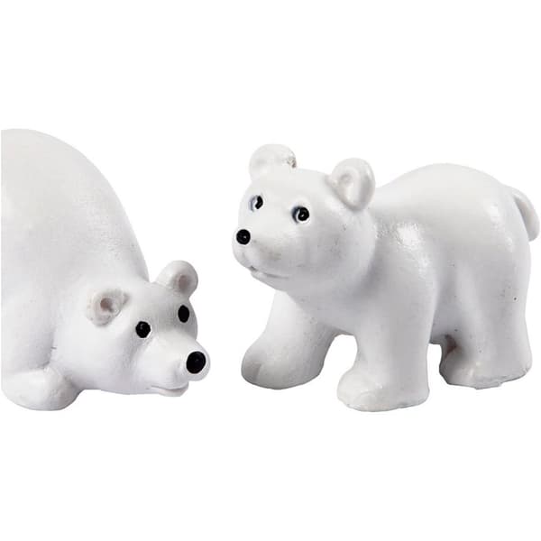 Minifigurer Isbjörnar 3 x 4,5 cm 2-pack