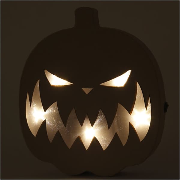 Pumpa Halloween med batteridrivet ljus 25 cm 1-pack