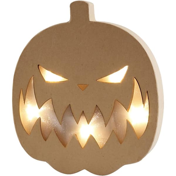 Pumpa Halloween med batteridrivet ljus 25 cm 1-pack
