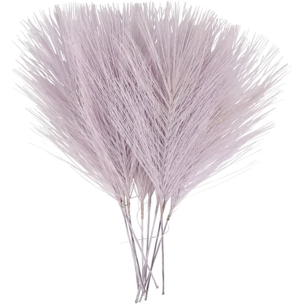 Kunstige fjer, L: 15 cm, B: 8 cm, lilla, 10 stk./ 1 pk.