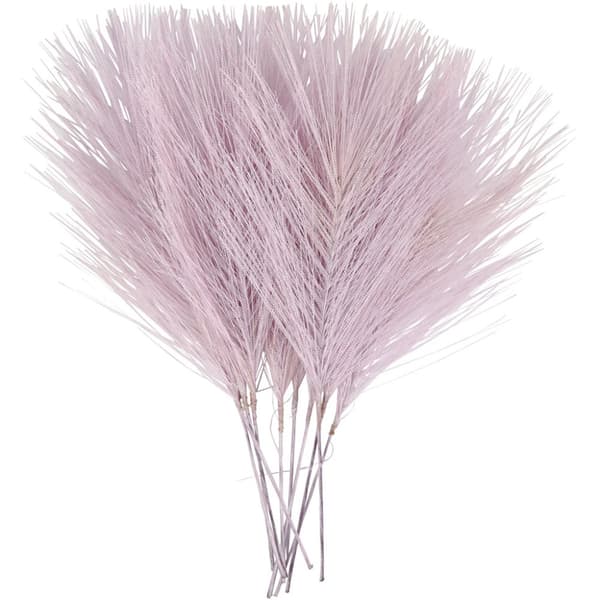 Kunstige fjer, L: 15 cm, B: 8 cm, lilla, 10 stk./ 1 pk.
