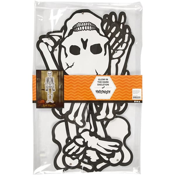 Skjelett, H: 120 cm, 300 g, hvit, 1 stk.