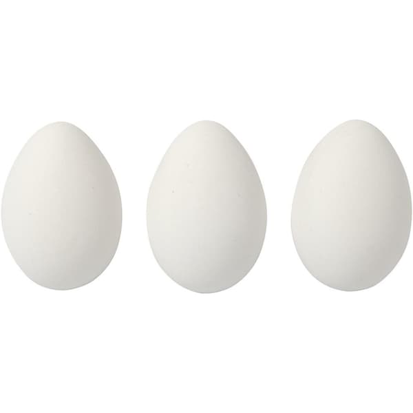 Egg, H: 6 cm, svart, 12 stk./ 1 pk.