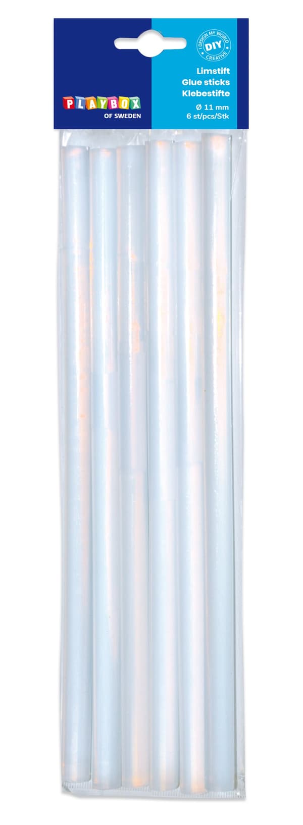 Limstift Ø 11 mm 6-p, Playbox