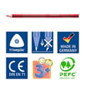 Pikkukuva 5 / 6: STAEDTLER Noris Color värikynä (parempi murtolujuus, kolmion muoto, viehättävä muotoilu, ergonominen pehmeä pinta, WOPEX-materiaali, bonussetti 24 loi
