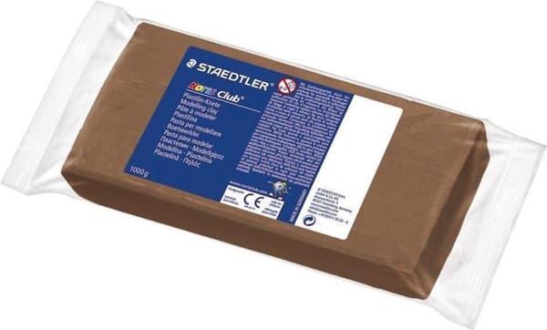 Noris modellervoks. blok 1 kg brun