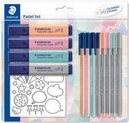 Staedtler 61 SBK - Pastel blyant - Grå - Mint farve - Orange - Pink - Rose - 12 stk(e) (61 SBK1 PA)