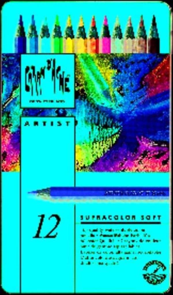 Caran D'ache Akvarelblyanter Supracolor Ii Multicolor 12 stk