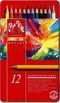 Miniatyrbillede 6 af 7: Caran D'ache Akvarelblyanter Supracolor Ii Multicolor 12 stk