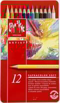Miniatyrbillede 1 af 7: Caran D'ache Akvarelblyanter Supracolor Ii Multicolor 12 stk