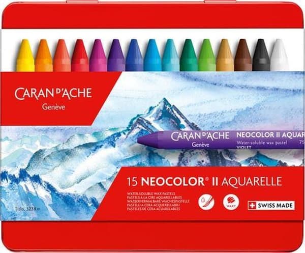 Caran D'ache Wax Crayon Neocolor II Multicolor 15 delar