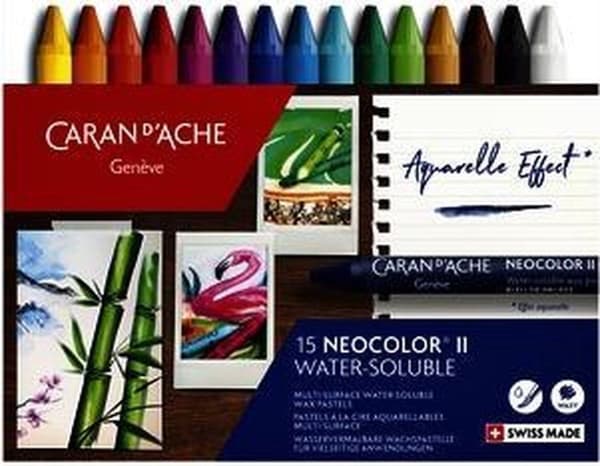 Caran D'ache Wax Crayon Neocolor II Multicolor 15 delar