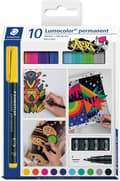 Pikkukuva 3 / 4: STAEDTLER Lumocolor pysyvä kynä F 318 - penaali 10 väriä