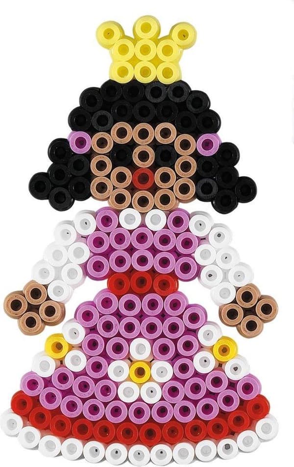 Hama Iron On Beads Monivärinen prinsessa ja sydänlautanen 7000 kappaletta